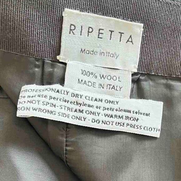 Dark grey classic pencil skirt made of fine wool ,made in Italy size 10 - Picture 5 of 8